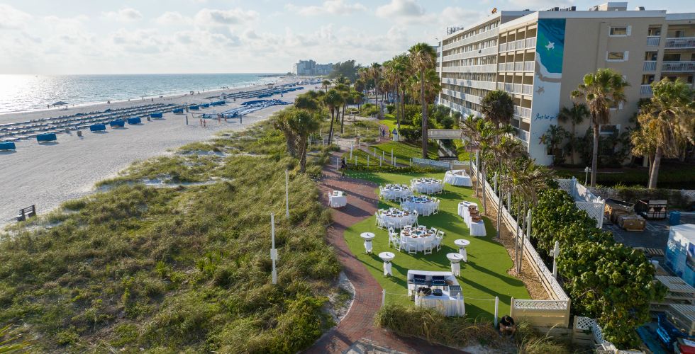 A Park Next To A Beach