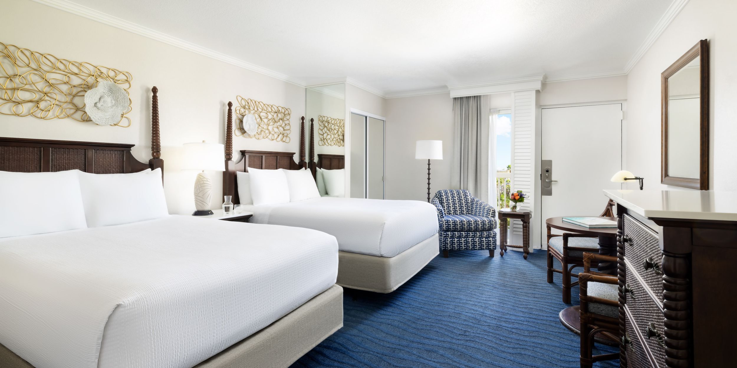 A Bedroom With Two Beds