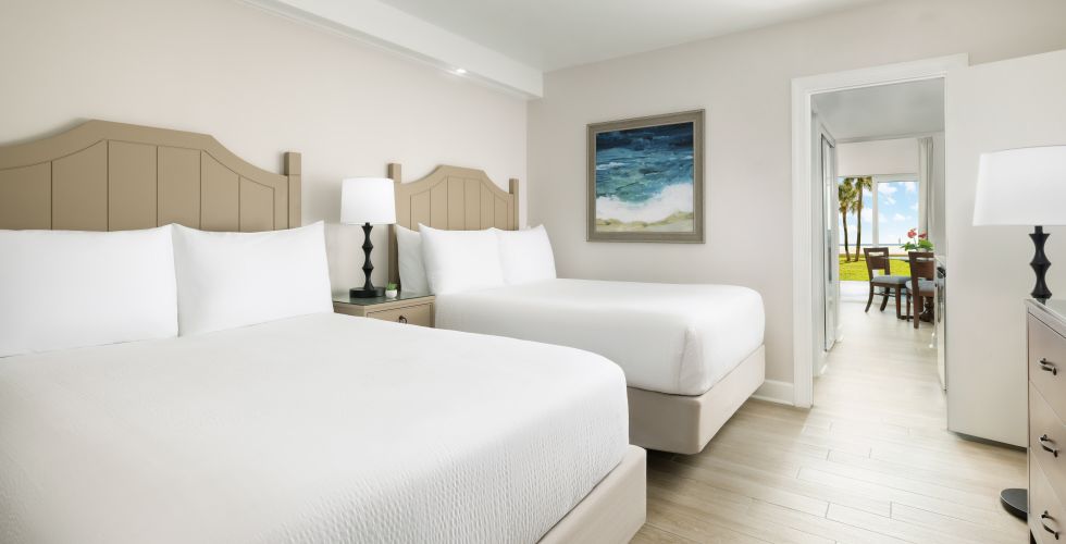 A Bedroom With Two Beds