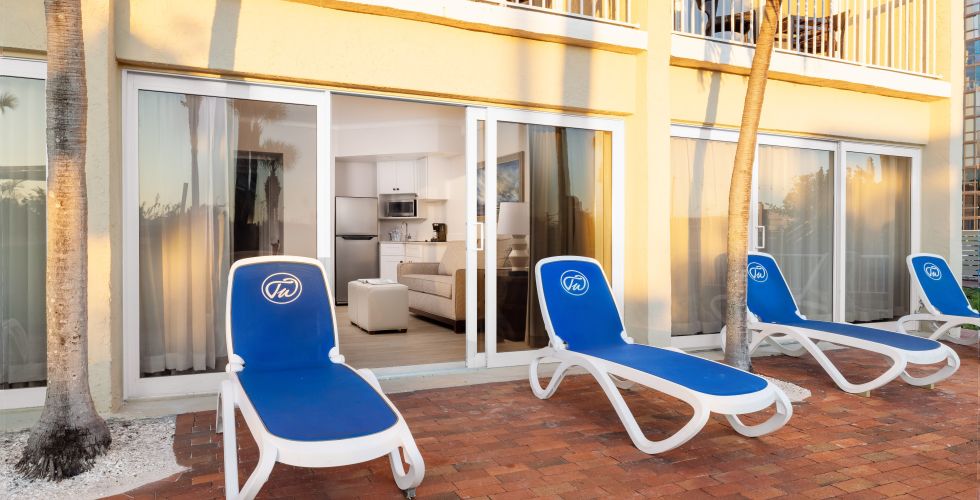 A Group Of Chairs Outside A Building