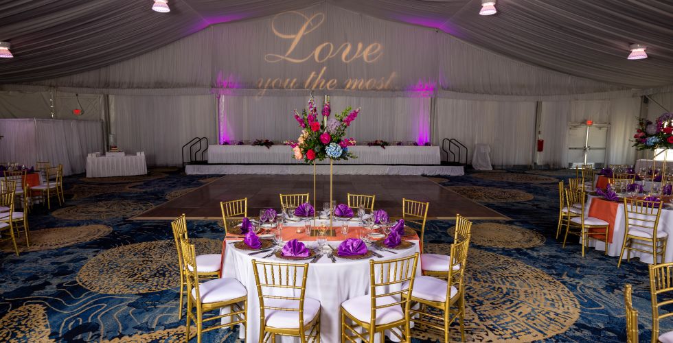 A Room With Tables And Chairs