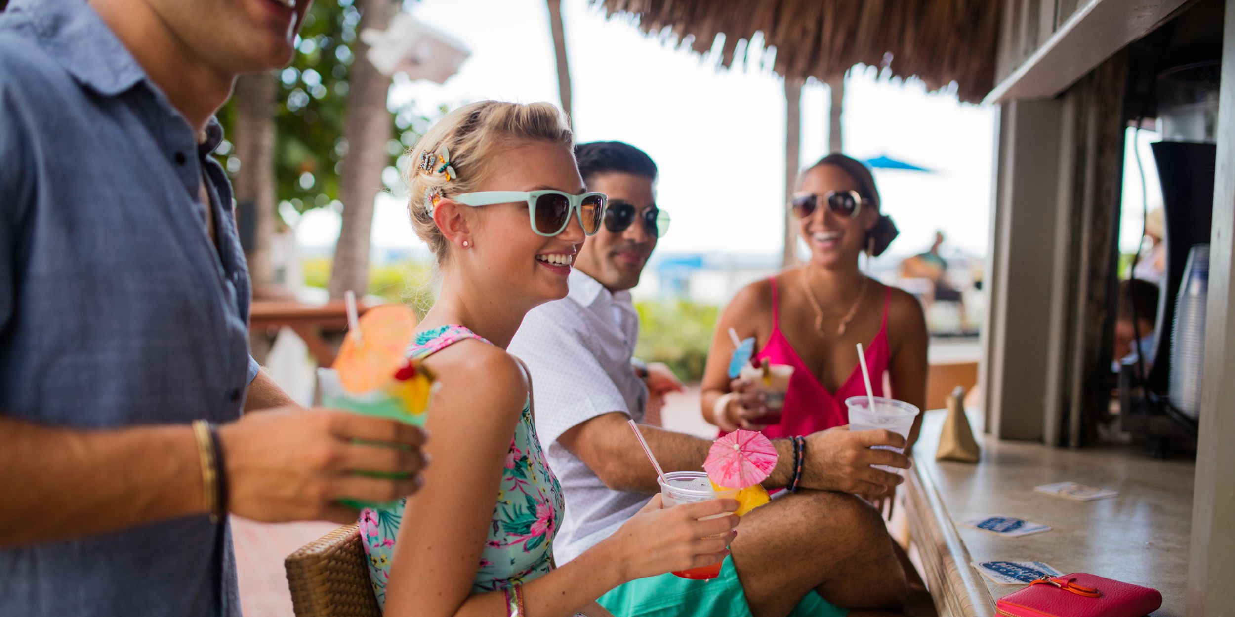 A Man And A Woman Taking A Selfie