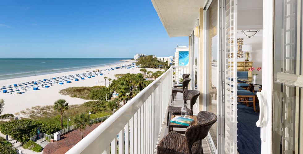 A Balcony Overlooking A Beach