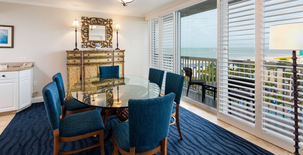 A Blue Chair In A Room