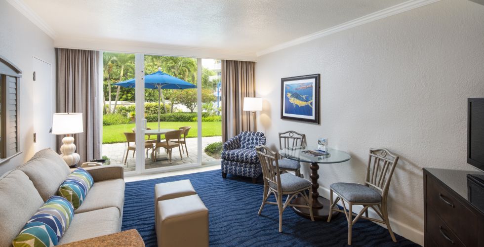 A Living Room Filled With Furniture And A Large Window