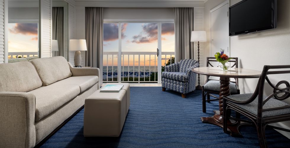 A Living Room With A Large Window